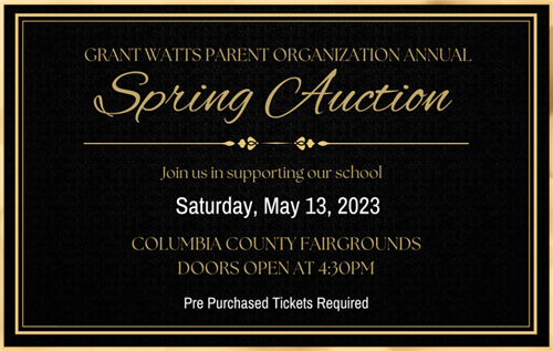 Grant Watts Parent Organization Annual Spring Auction